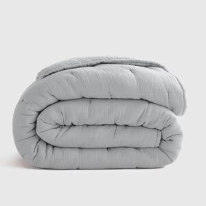 Quince Organic Airy Gauze Dream Quilt Mist King New